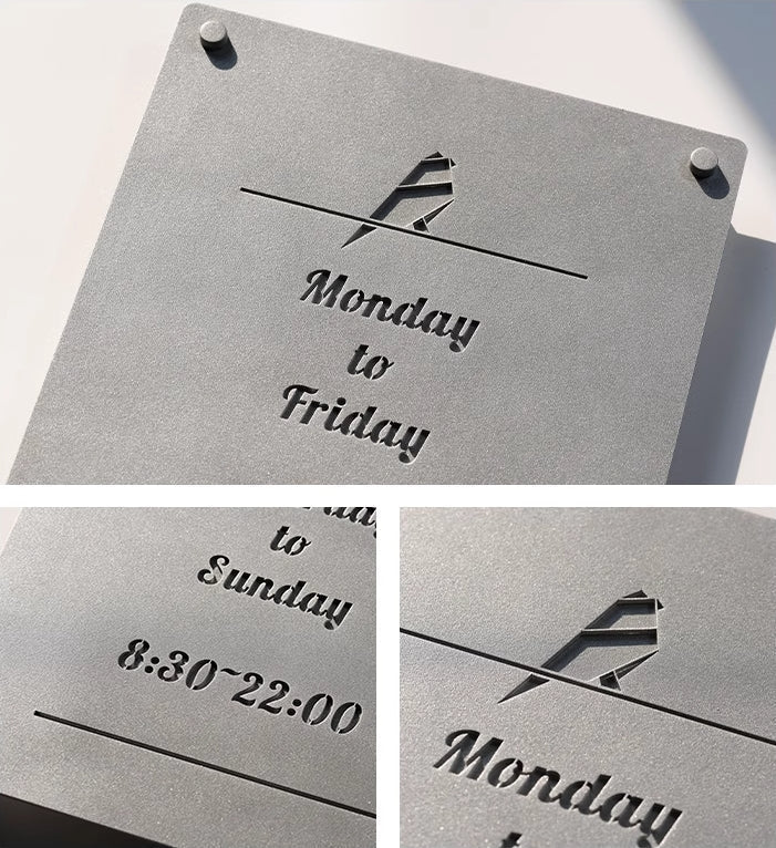 丈夫で長持ちする鉄のプレート看板 商品コード:【2802 - 0414 - 18 - 21】 - caferestaurantgoods