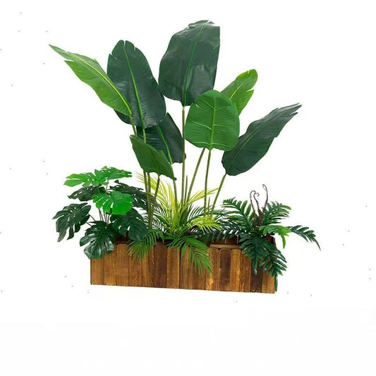 プランター付き 人工観葉植物:カフェやレストランの緑の仕切りに 商品コード【2902 - 0406 - 2627】 - caferestaurantgoods