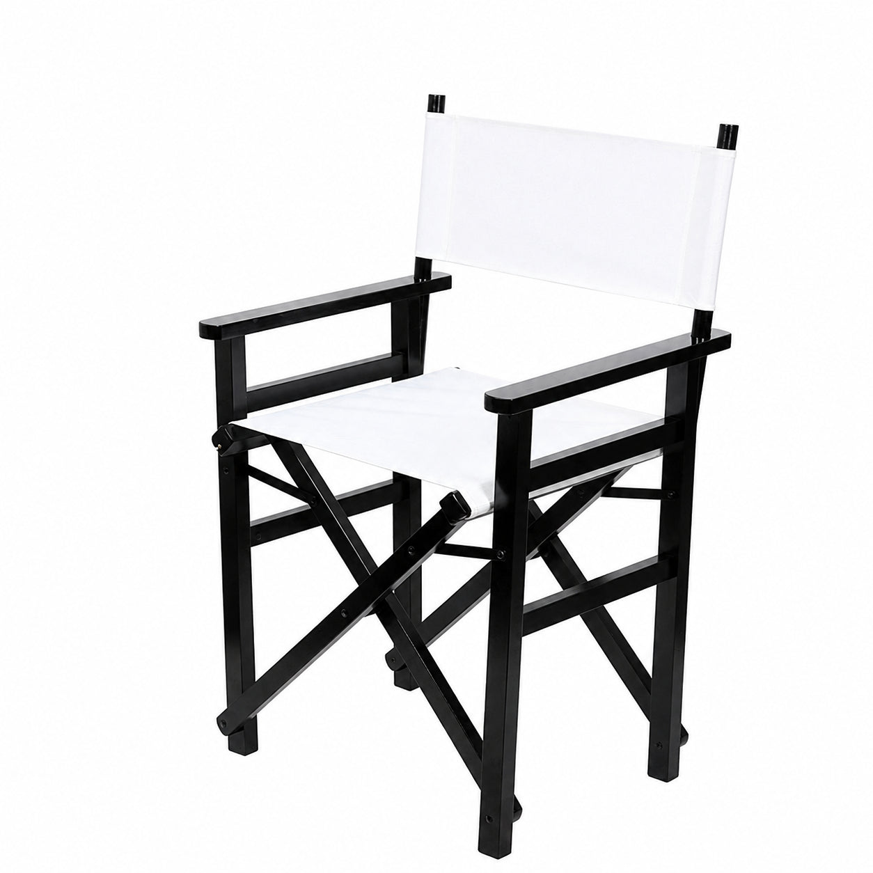 Folding Director's Chair, Beech Wood, Lightweight, Easy Storage, Outdoor/Indoor, Multi-purpose Folding Stool