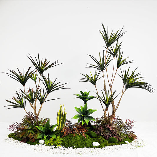 フェイクグリーン ドラセナ 観葉植物 大型 北欧風 インテリア 造花 お手入れ不要 リビング 置き型