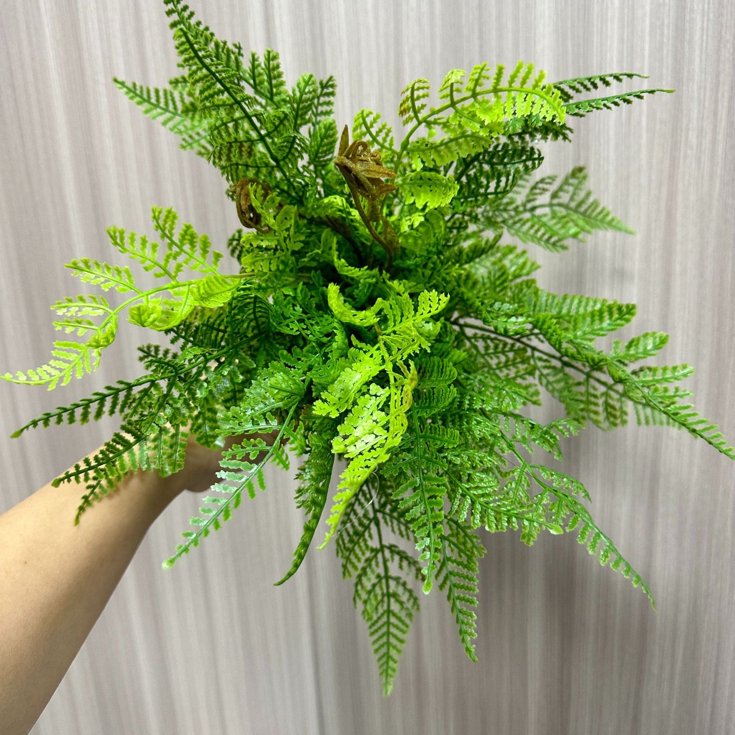High-Quality Artificial Greenery, Soft Rubber, Fern Plant, Artificial Foliage Plant, Interior Decoration, Artificial Flower, Wall Hanging, Tabletop, Stylish, Nordic Style, Realistic, Maintenance-Free