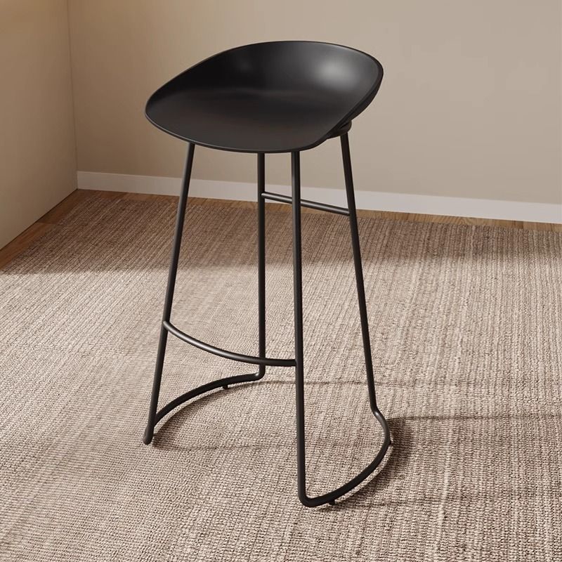 Round Black Counter Height Table & Bar Stool Set for Small Spaces - Height Adjustable for Home, Cafe, or Bar Use