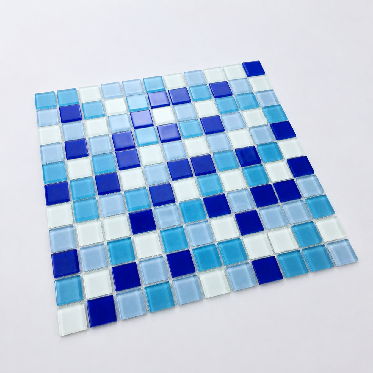 Glass Mosaic Tiles for Outdoor Pools, Square, 330x330mm, Weather Resistant, Wide Color Selection, Bulk Purchase Discount