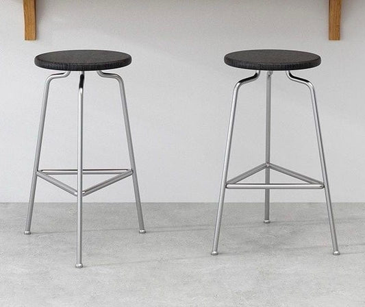 木製天板と鉄製脚のバーチェア - caferestaurantgoods