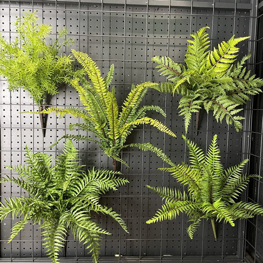 高品質フェイクグリーン ソフトゴム製 シダ植物 観葉植物 人工観葉 インテリア 飾り 造花 壁掛け 卓上 おしゃれ 北欧風 リアル 手入れ不要 - CafesJapan