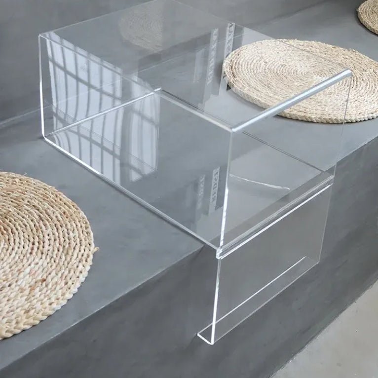 アクリル製コーヒーテーブル 「オリジナルLOGO印刷対応」 商品コード【2402 - 0406 - 9295】 - caferestaurantgoods