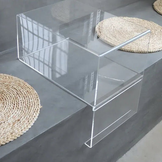 アクリル製コーヒーテーブル 「オリジナルLOGO印刷対応」 商品コード【2402 - 0406 - 9295】 - caferestaurantgoods