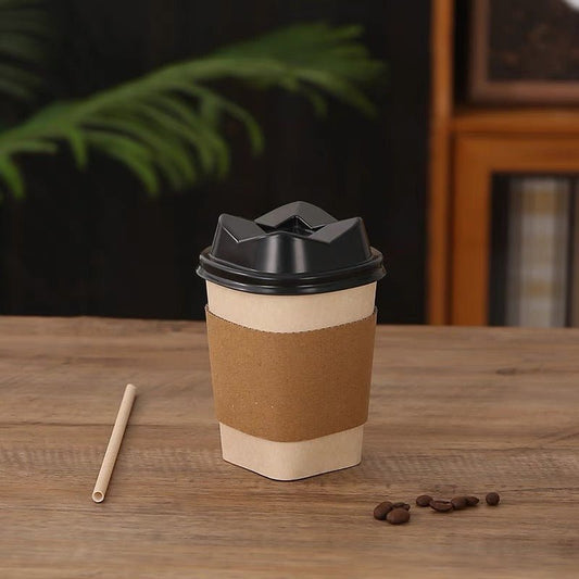 PLA素材四角形コーヒー紙コップ 商品コート【4202 - 0331 - 6061】 - caferestaurantgoods