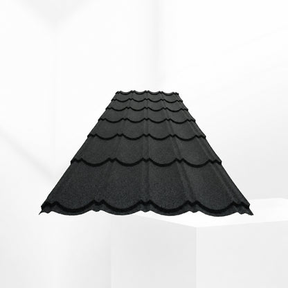 Colored stone metal tiles, large continuous tiles, zinc-aluminum alloy, weather-resistant, hail-resistant, heat-insulating, lightweight roofing material
