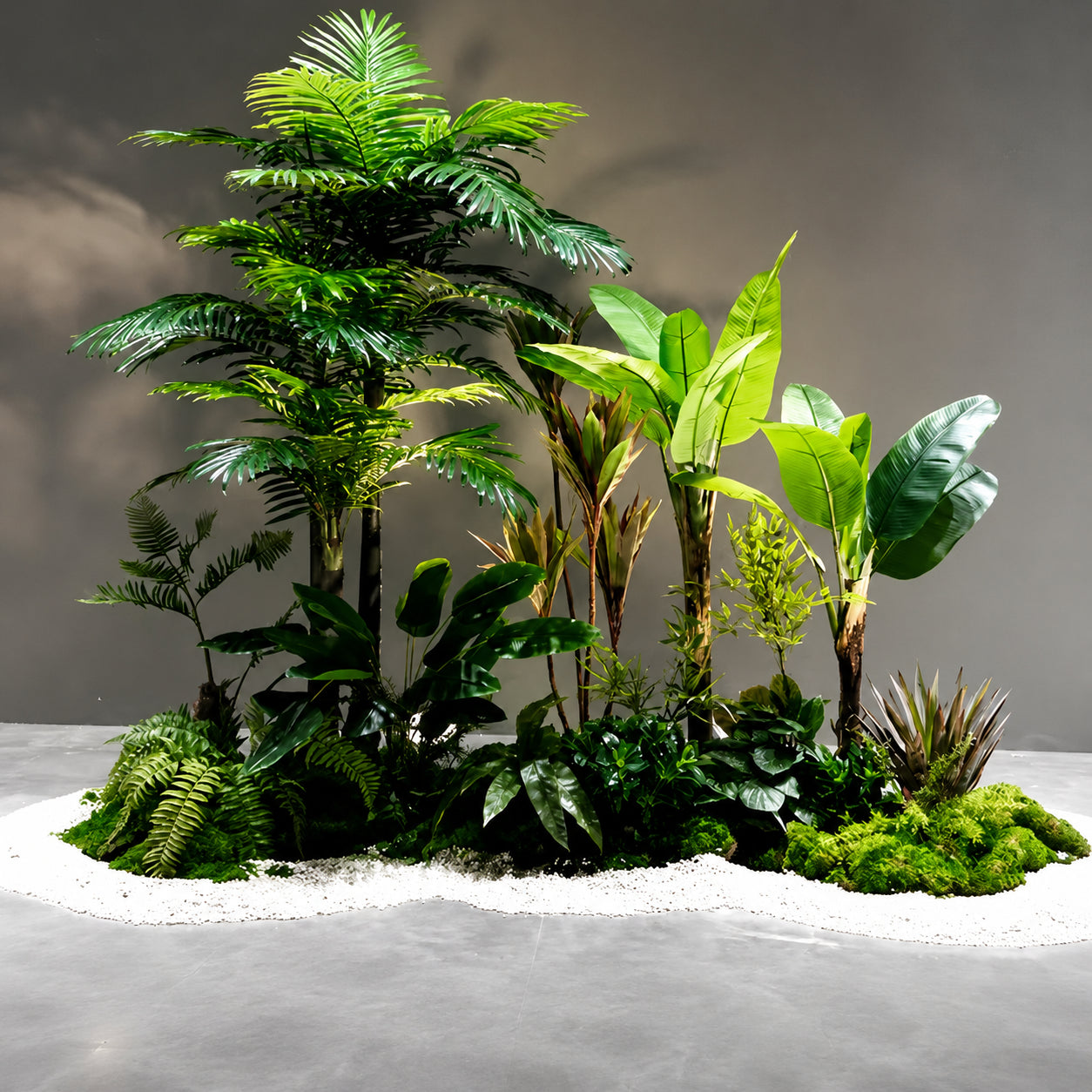 本物そっくり！人工観葉植物 造花 アレンジメント 玄関 階段下 コーナー装飾 インテリア グリーン シミュレーション 植物