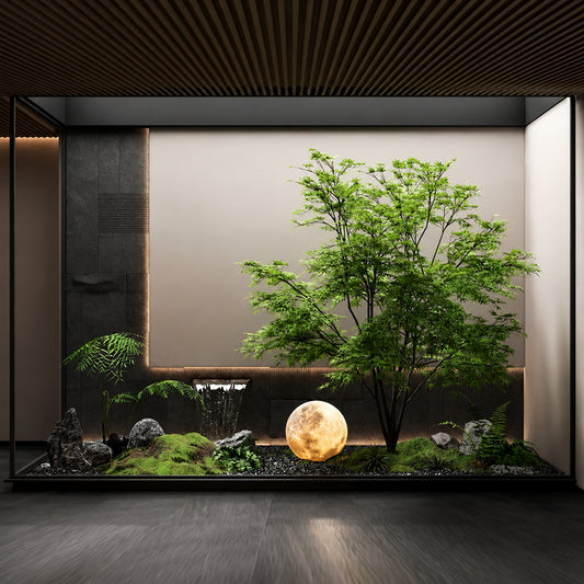 大型フェイクグリーン リアルな造花ツリー インテリア観葉植物 お手入れ不要 室内 店舗装飾 天井 ショーウィンドウ 庭 別荘