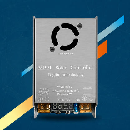 MPPT昇圧ソーラーチャージャー 24V-72V対応 450W 最大98%変換効率 LED表示
