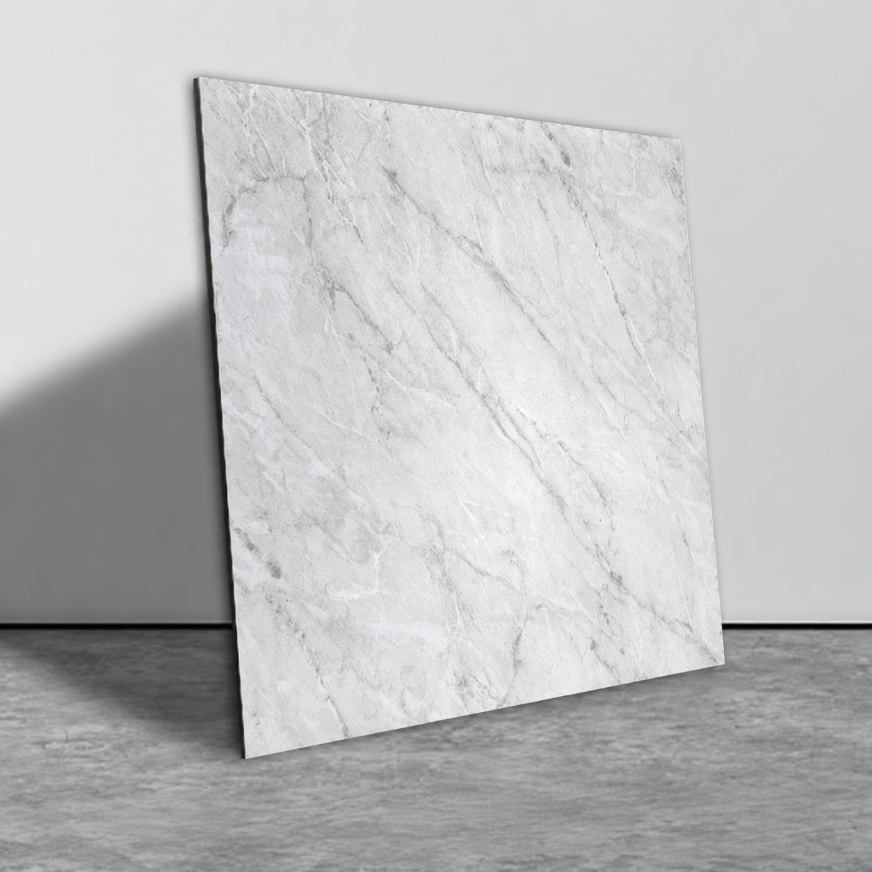 自粘性フロアタイル 1.2mm PVC大理石柄 60×60cm 9枚セット リビング・キッチン 防水・耐磨耗 簡単施工