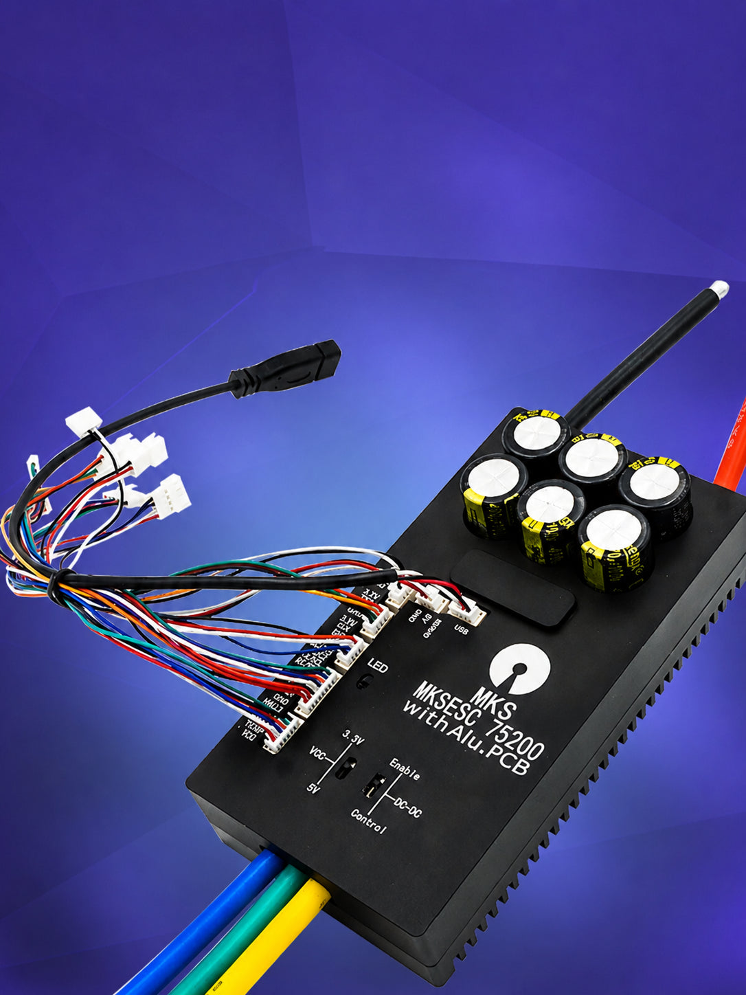 VESC75 75V/200A V2 ブラシレスモーターコントローラー FOC対応 航模用 ESC