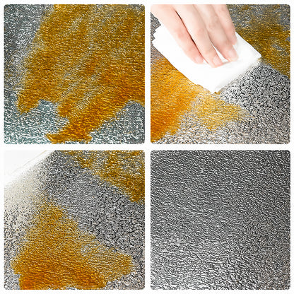 キッチン防油シート アルミ箔 耐火 防水 粘着式 壁紙 耐熱 強力粘着 油汚れ防止 コンロ周り 簡単施工