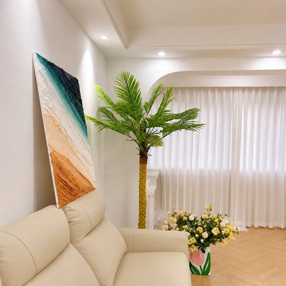 フェイクヤシ 大型 観葉植物 造花 シミュレーション ヤシの木 インテリア 装飾 フェイクグリーン 落ち着き ある 雰囲気