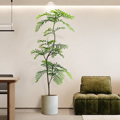 フェイクグリーン 観葉植物 ブルービーンズ シミュレーション 木 180cm 大型 おしゃれ インテリア リビング 玄関 置き型 リアル 高級 装飾