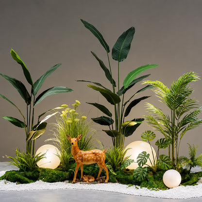 本物そっくり！人工観葉植物 造花 アレンジメント 玄関 階段下 コーナー装飾 インテリア グリーン シミュレーション 植物