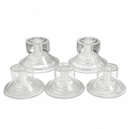 強力吸着 ネジ式吸盤3点セット 透明 40mm/60mm ガラス・タイル用 防水 防滑 再使用可能