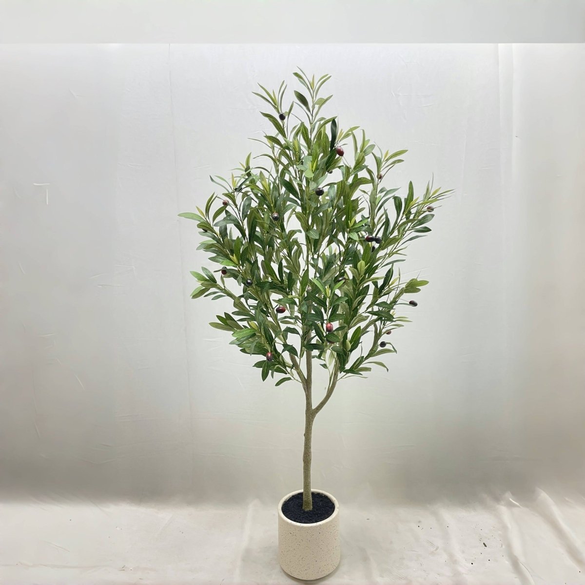 人工オリーブの木 観葉植物 フェイクグリーン インテリア 高さ90/130/180cm 選べるサイズ お手入れ不要 - CafesJapan