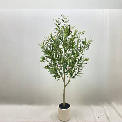 人工オリーブの木 観葉植物 フェイクグリーン インテリア 高さ90/130/180cm 選べるサイズ お手入れ不要 - CafesJapan