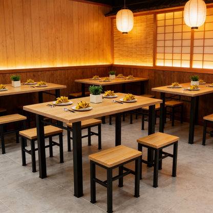 業務用折りたたみテーブル カフェ・飲食店向け 頑丈 簡単組立 収納便利 幅広机
