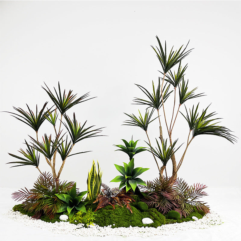 フェイクグリーン ドラセナ 観葉植物 大型 北欧風 インテリア 造花 お手入れ不要 リビング 置き型