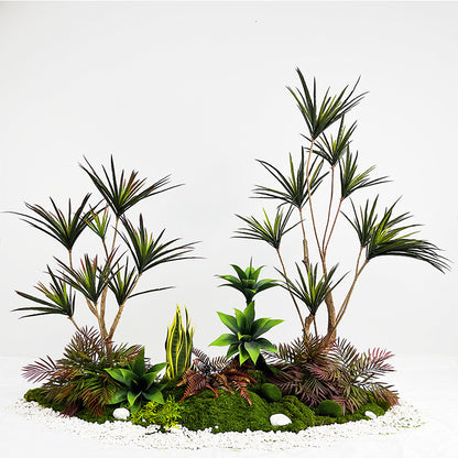 フェイクグリーン ドラセナ 観葉植物 大型 北欧風 インテリア 造花 お手入れ不要 リビング 置き型