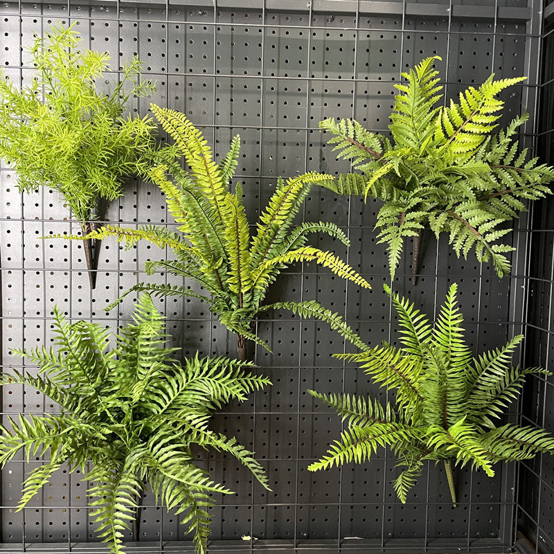 高品質フェイクグリーン ソフトゴム製 シダ植物  観葉植物 人工観葉 インテリア 飾り 造花 壁掛け 卓上 おしゃれ 北欧風 リアル 手入れ不要