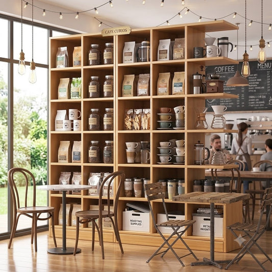 コーヒーの魅力を引き立てる、魅せるディスプレイ。店舗からおうちのバリスタ空間まで活躍するDIY収納ラック
