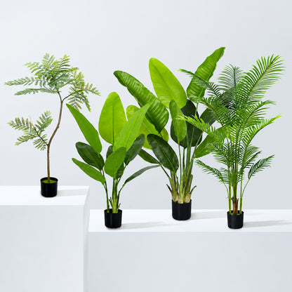 大型高仿真旅人蕉・散尾葵 人工観葉植物 フェイクグリーン 業務用