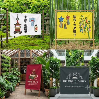 カスタムPVCバナー 透光性・防風ネット生地 屋外用広告横断幕 メッシュバナー 耐候性優れた印刷可能なビニールバナー