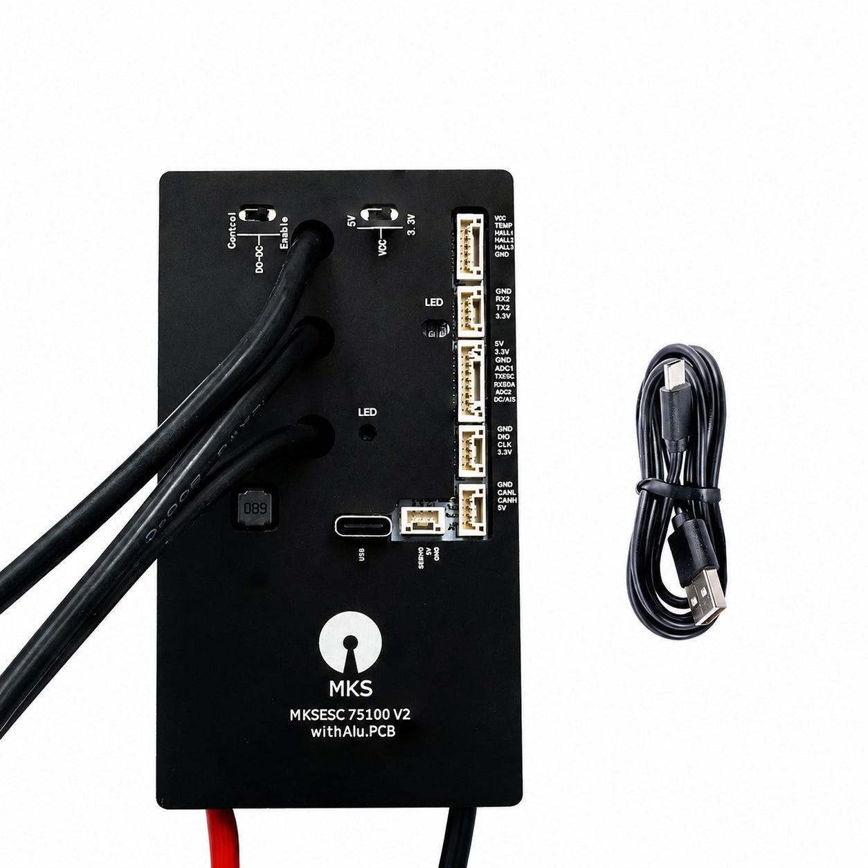VESC 75V100A V2 ブラシレスモータードライバー FOC ESC 75V 120A 最大150A 電動スクーター/自転車/RC用