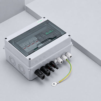 太陽光発電用DCコンバイナーボックス IP65 DC600V SPD・ブレーカ内蔵 CE認証 2回路入力対応