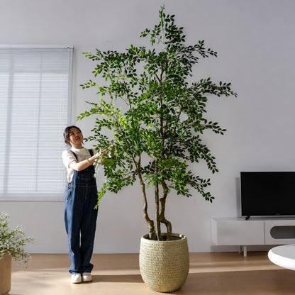 高級フェイクグリーン 大型観葉植物 リアルな造花 インテリア リビング オフィス 装飾 1.5m〜2.2m