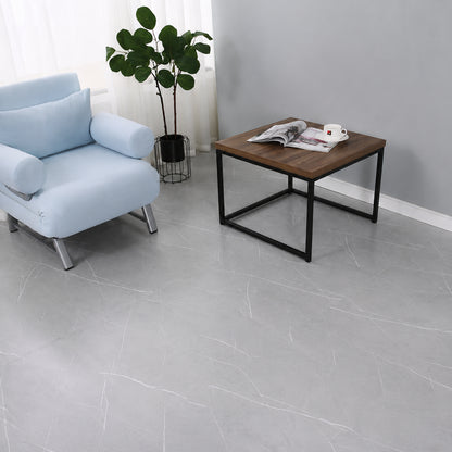 自粘性フロアタイル 1.2mm PVC大理石柄 60×60cm 9枚セット リビング・キッチン 防水・耐磨耗 簡単施工