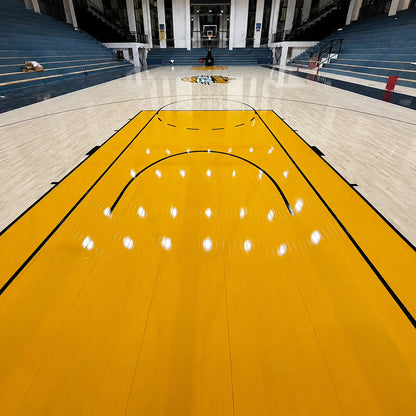 Gymnasium Badminton Basketball Solid Wood Flooring Shock Absorption Soundproofing Single/Double Joist 22mm Thick Sports Floor
