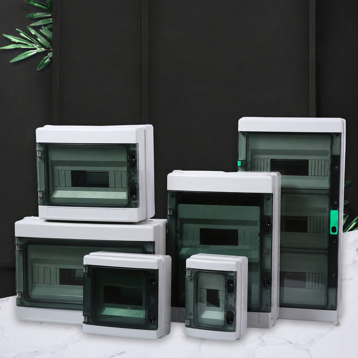 HAシリーズ 屋外防水プラスチック配電ボックス IP67 ホーム用 ブレーカーボックス ソーラー直流集合箱