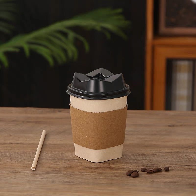 PLA素材四角形コーヒー紙コップ　商品コート【4202 - 0331 - 6061】　 - caferestaurantgoods