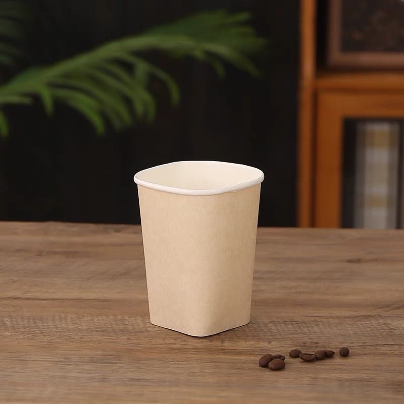 PLA素材四角形コーヒー紙コップ　商品コート【4202 - 0331 - 6061】　 - caferestaurantgoods